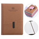 PSN1035 - Corporate Journal Notebook with Jacket Sleeve 商务手机插袋记事本创意A5笔记本定制印logo办公会议记录本日记本