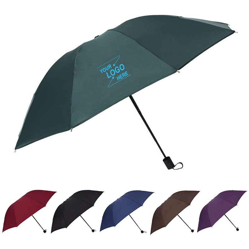F512114 高档全自动三折雨伞折叠男女商务伞晴雨伞礼品制作logo雨伞广告伞