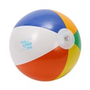 F517108 厂家直销6色充气PVC彩球戏水球防漏气气嘴充气沙滩球泳池充气玩具
