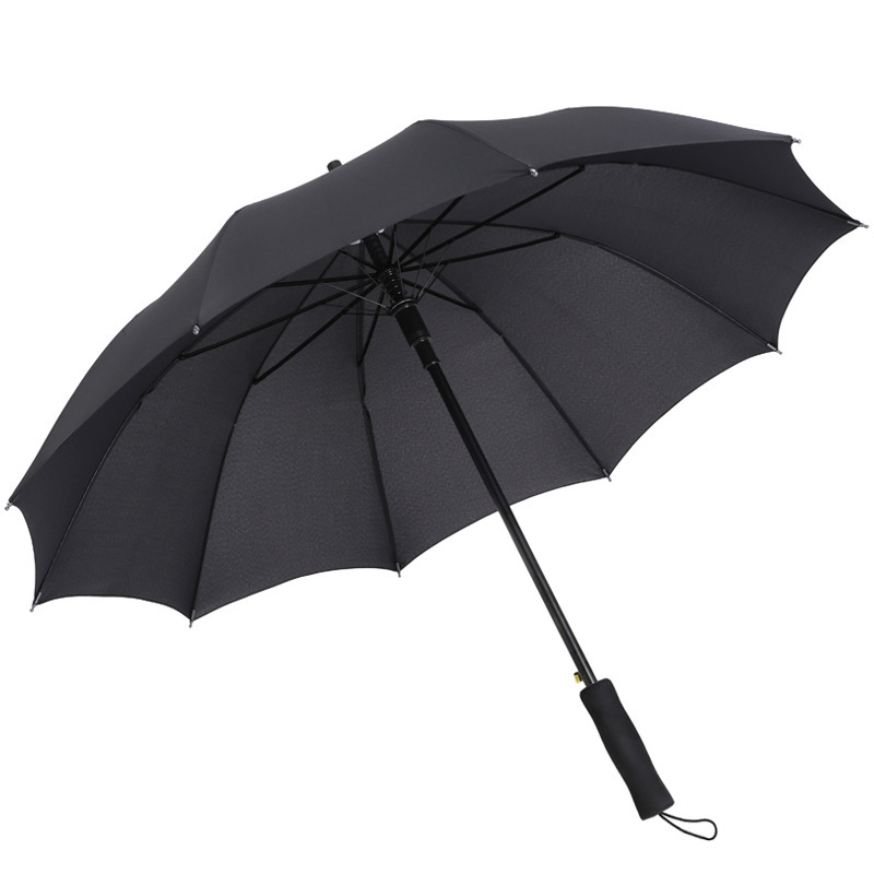 OUH0004 新款加固加大防风雨伞自动晴雨伞厂家印制logo广告伞直杆长柄雨伞