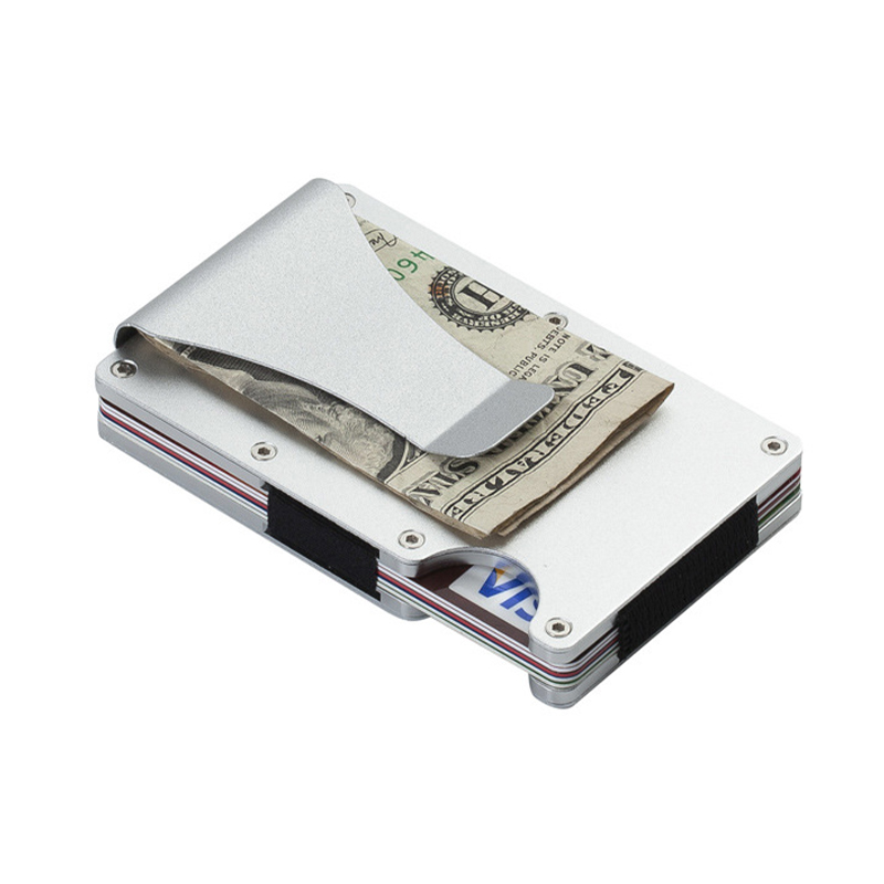 厂家直销铝合金钱夹铝制卡套钱包卡盒卡包卡夹自动弹出可定制logo