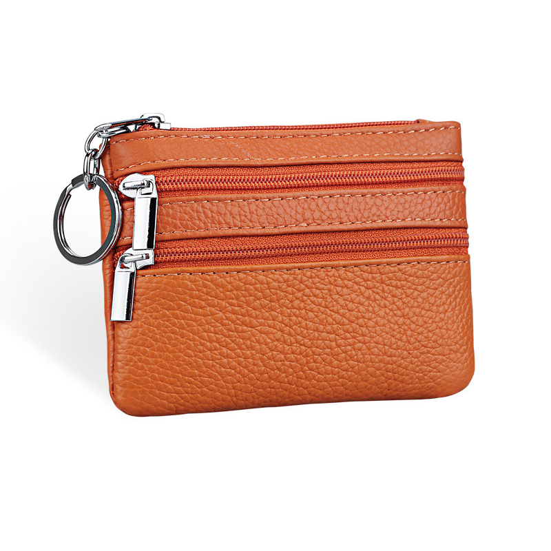 BR001448 - 欧美风范多功能女士真皮零钱包商务卡包短款小手包钥匙包小钱包女