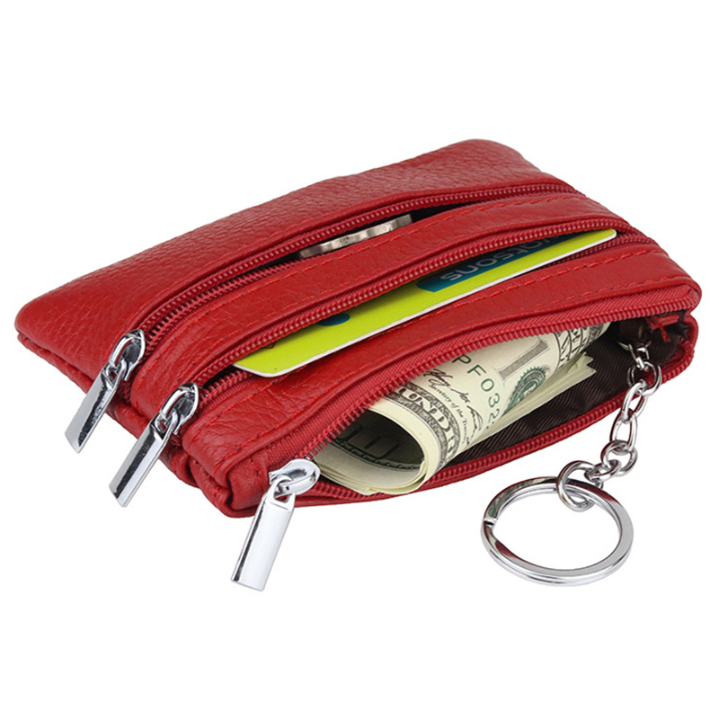 BR001448 - 欧美风范多功能女士真皮零钱包商务卡包短款小手包钥匙包小钱包女