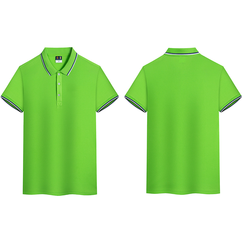 清凉一夏爽肤翻领短袖文化衫广告衫团体工作服活动服支持印制logo