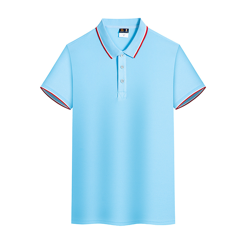 清凉一夏爽肤翻领短袖文化衫广告衫团体工作服活动服支持印制logo