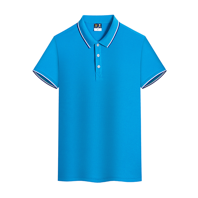 清凉一夏爽肤翻领短袖文化衫广告衫团体工作服活动服支持印制logo