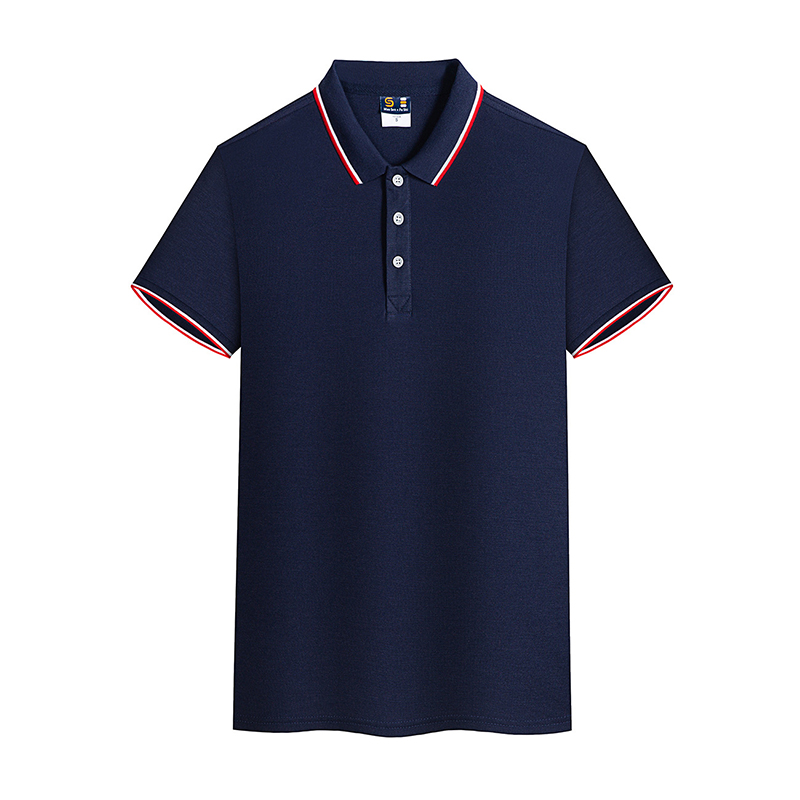 清凉一夏爽肤翻领短袖文化衫广告衫团体工作服活动服支持印制logo