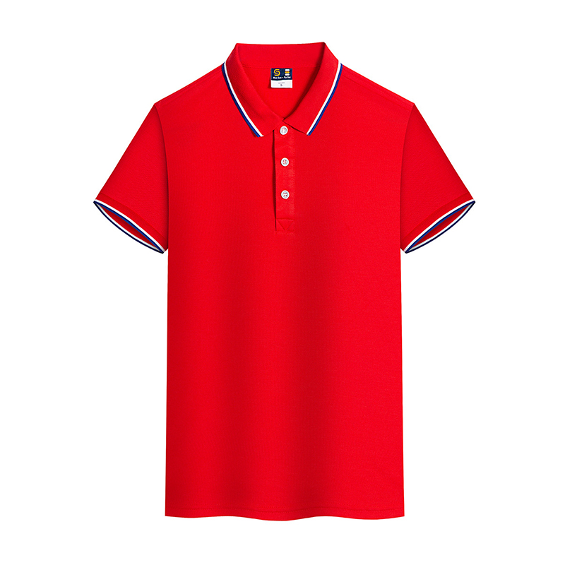 清凉一夏爽肤翻领短袖文化衫广告衫团体工作服活动服支持印制logo