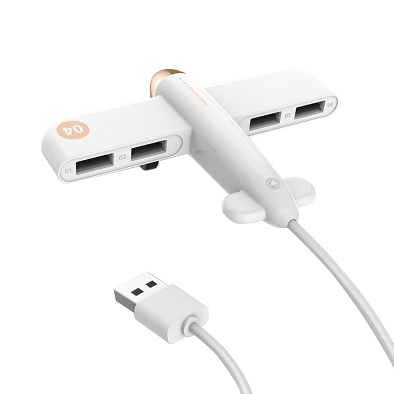 空军一号usb hub扩展器2.0电脑集线器1拖4飞机分线器 礼品定制