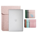 适用于苹果笔记本电脑包 MacBook Pro皮革电脑包 磁扣皮革保护套