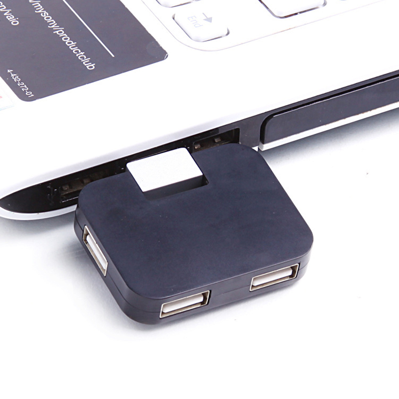旋转USB分线器usb hub 旋转USB2.0HUB一拖4口车载U盘集线器扩展器