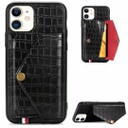 适用iPhone x插卡手机壳 纯色简约多功能保护壳苹果7 8plus皮套