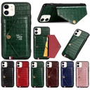 适用iPhone x插卡手机壳 纯色简约多功能保护壳苹果7 8plus皮套