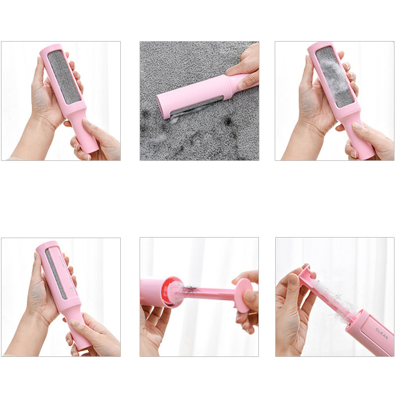 简约设计旋转式圆筒除毛器居家日用神器便携式粘毛器衣服除毛刷