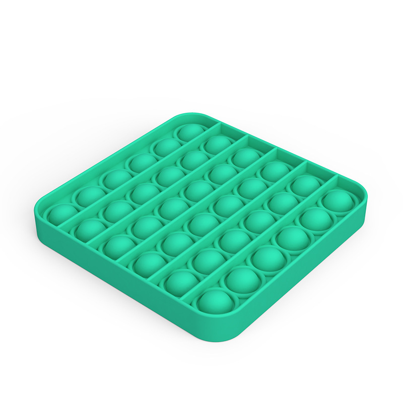 正方形爆款灭鼠先锋桌面益智玩具推泡泡解压玩具push pop硅胶游戏盘