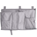 HOB6028 - Hanging Organizer Bag 通用床边存储悬挂收纳包双层医院病床轨书挂袋厂家可定做