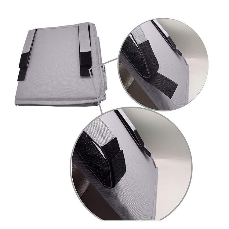 HOB6028 - Hanging Organizer Bag 通用床边存储悬挂收纳包双层医院病床轨书挂袋厂家可定做
