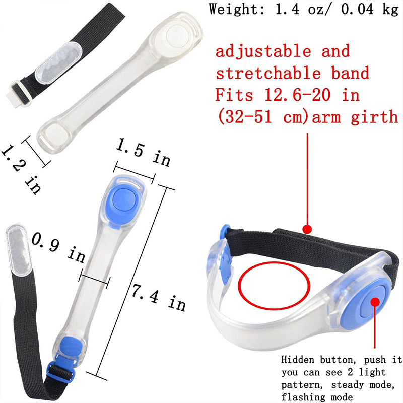 F503097 LED发光手臂带 PVC多种颜色便携跑步手腕带