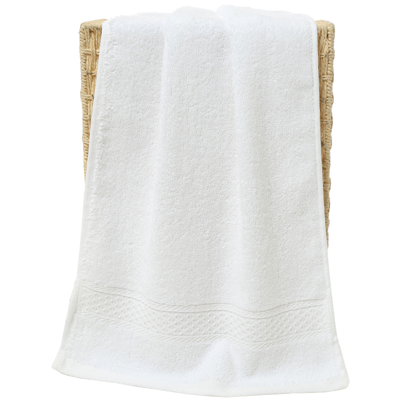批发12色纯棉外贸出口素色毛巾浴巾套装酒店宾馆可定制公司logo