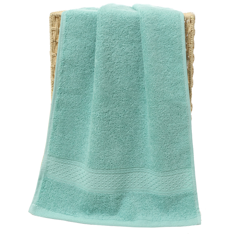 批发12色纯棉外贸出口素色毛巾浴巾套装酒店宾馆可定制公司logo