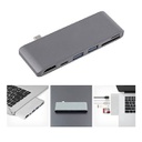 F511998 type-c扩展坞6合1 USB3.1 HUB macbook 外接扩展6合1