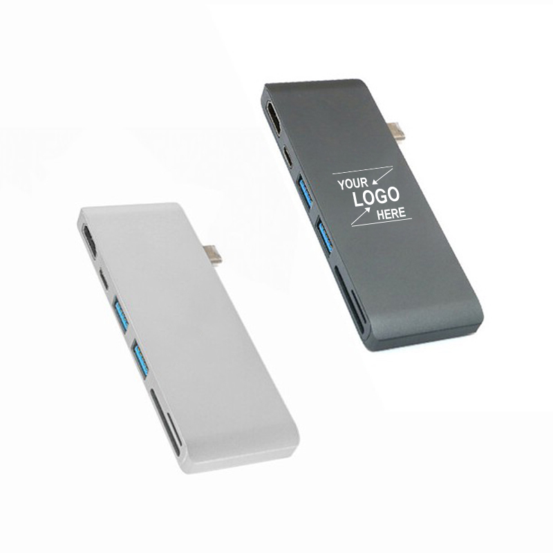 F511998 type-c扩展坞6合1 USB3.1 HUB macbook 外接扩展6合1