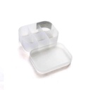 HOB6035 - Frosted Matte Storage Box with Lid 塑料磨砂透明收纳盒 带盖化妆品面膜收纳盒 桌面多功能地摊收纳盒