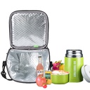 BGB1006 - Large Capacity Insulated Food Storage Bag 饭盒手提包上班带饭包铝箔加厚保温袋便当包大容量外出饭盒袋时尚