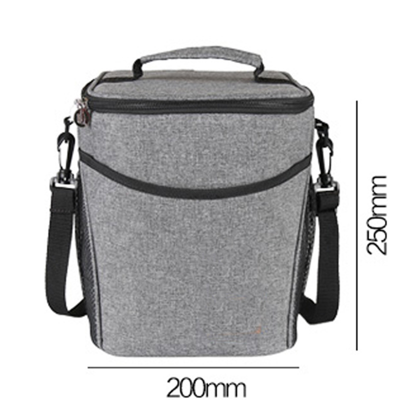 BGB1006 - Large Capacity Insulated Food Storage Bag 饭盒手提包上班带饭包铝箔加厚保温袋便当包大容量外出饭盒袋时尚