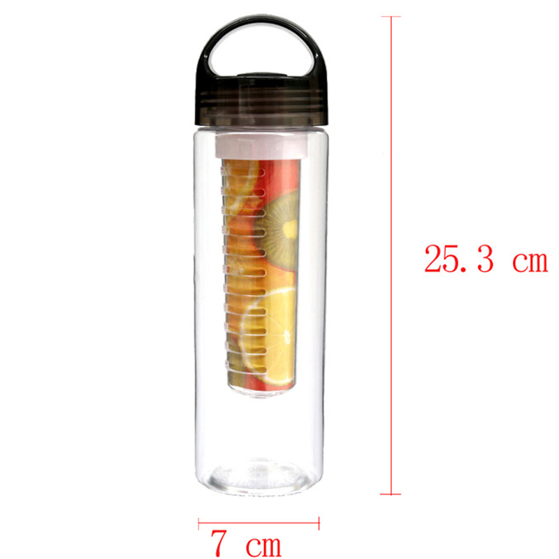 跨境环保塑料水果杯户外运动水壶 创意广告杯子