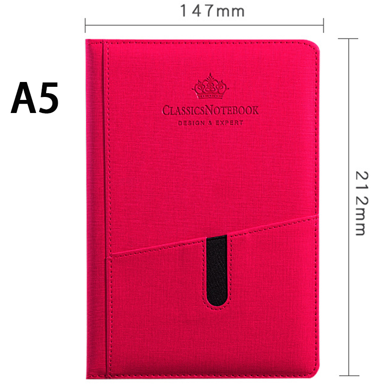 PSN1035 - Corporate Journal Notebook with Jacket Sleeve 商务手机插袋记事本创意A5笔记本定制印logo办公会议记录本日记本