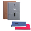 PSN1035 - Corporate Journal Notebook with Jacket Sleeve 商务手机插袋记事本创意A5笔记本定制印logo办公会议记录本日记本