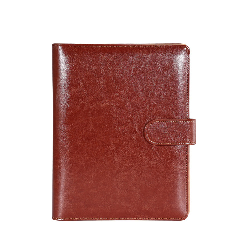 PSN1010 - Loose-leaf Notebook with Multi-function Leather Sleeve 商务活页多功能记事PU皮面本笔记本日记本