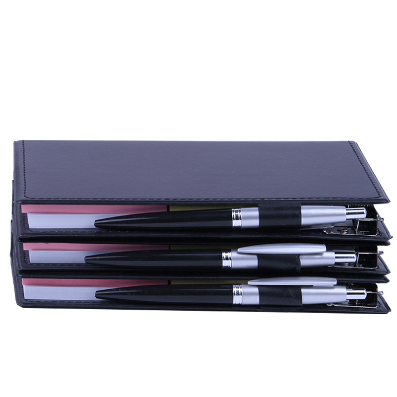 PSN1013 - Memo Pad Holder with Sticky Notes Set 商务办公定制logo便利贴套装带笔PU便签夹可撕创意皮质便签本