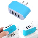 3USB糖果充电器 LED发光手机充电头 智能多口USB充电器旅行充