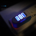 3USB糖果充电器 LED发光手机充电头 智能多口USB充电器旅行充