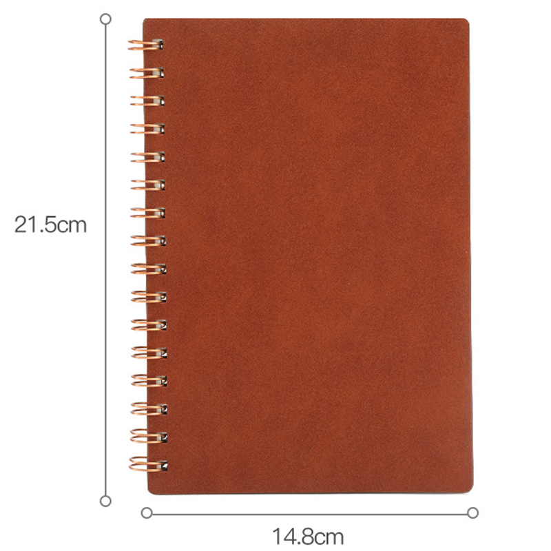 PSN1019 - Faux Leather 360-degree Spiral Notebook 工厂直销a5仿皮皮面线圈本日记本 侧翻360度旋转笔记本可定制