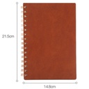 PSN1019 - Faux Leather 360-degree Spiral Notebook 工厂直销a5仿皮皮面线圈本日记本 侧翻360度旋转笔记本可定制