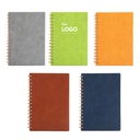 PSN1019 - Faux Leather 360-degree Spiral Notebook 工厂直销a5仿皮皮面线圈本日记本 侧翻360度旋转笔记本可定制