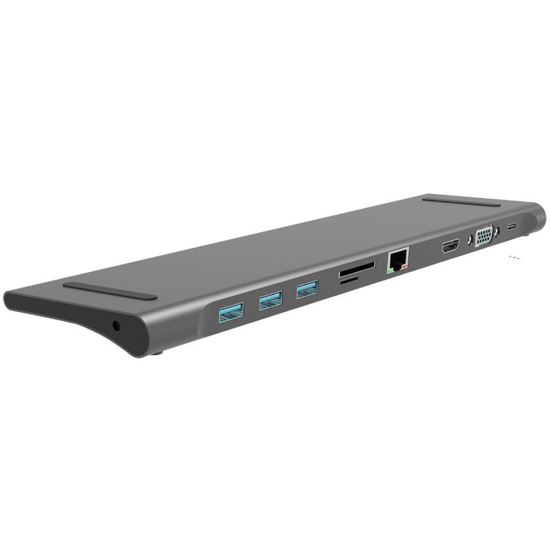 F511994 十合一Type-c扩展坞 笔记本多功能拓展坞 USB集线器 usb-c hub