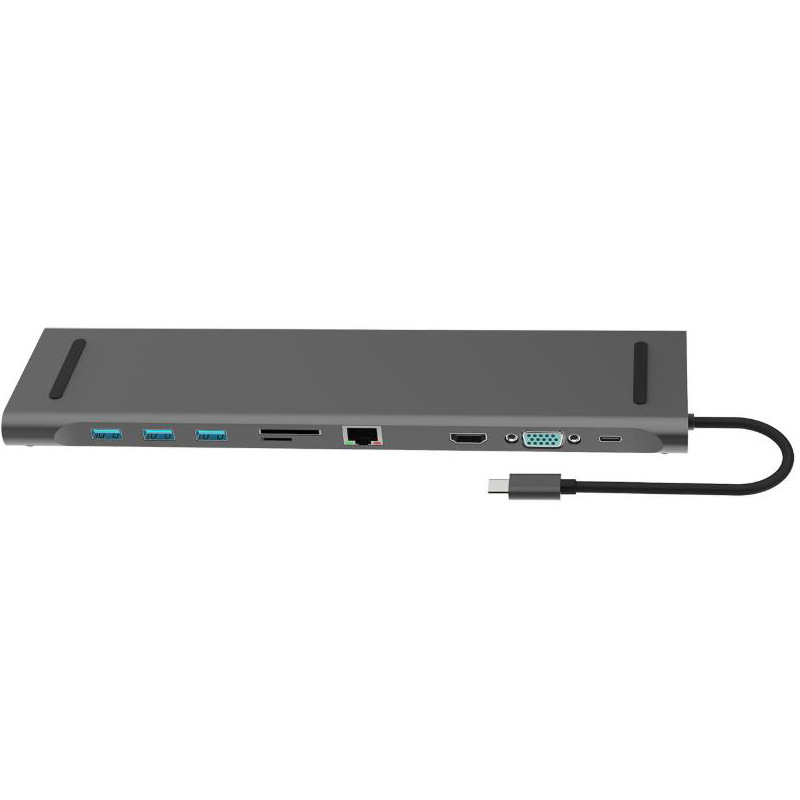 F511994 十合一Type-c扩展坞 笔记本多功能拓展坞 USB集线器 usb-c hub