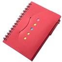 PSN1014 - Spiral Hand Notebook with Sticky Notes Set 创意新款环保定制加厚牛皮笔记本多功能小本子便签本带笔线圈本