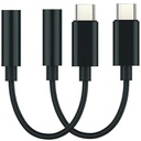 适用于一加手机音频转接头听歌线控U盾 Typec转3.5mm耳机转接换器