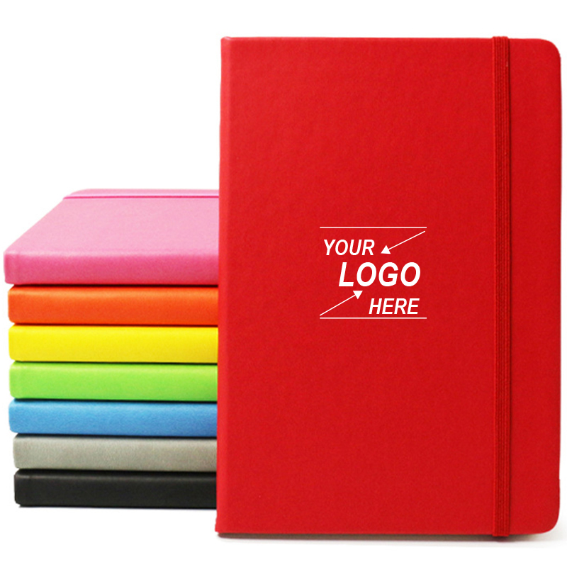 PSN1025 - Hardbound Colored A5 Journal Notebook 精装日记本硬面绑带本变色PU记事本定做办公笔记本a5定制可印LOGO