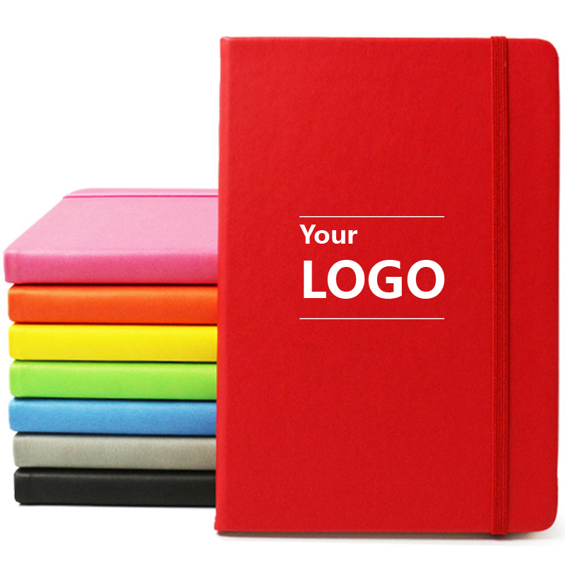 PSN1025 - Hardbound Colored A5 Journal Notebook 精装日记本硬面绑带本变色PU记事本定做办公笔记本a5定制可印LOGO