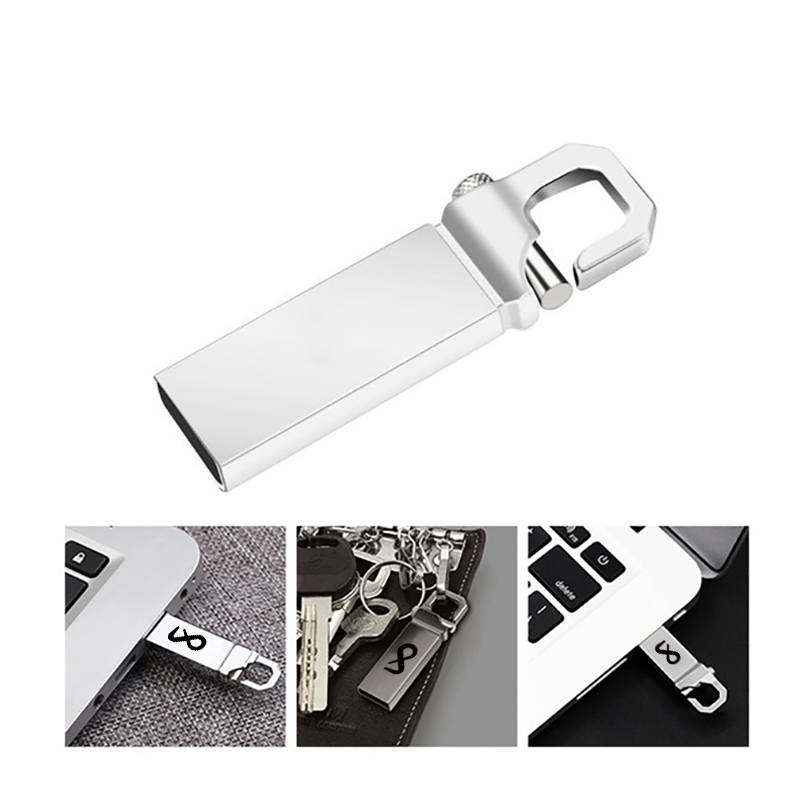F511033 u盘批发金属8g优盘 可做LOGO定制 虎克优盘