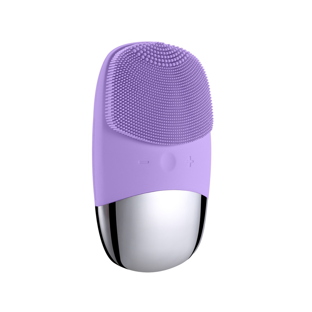 BR001385 - 现货 新款硅胶洁面仪 电动超声波防水毛孔清洁器 深层按摩洗脸仪