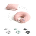 BR001401 - 变形U型枕午睡枕头泡沫粒子二合一填充全棉汗布舒适汽车飞机头枕
