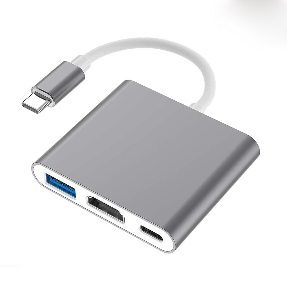F511999 type-c to hdmi usb3.1三合一转换器4K高清转接线