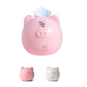 HOB6049 - Cute Animal Shaped Plastic Tissue Dispenser 卡通时尚RB553北欧色可爱小猪纸巾收纳盒子桌面餐巾盒抽纸卷纸筒